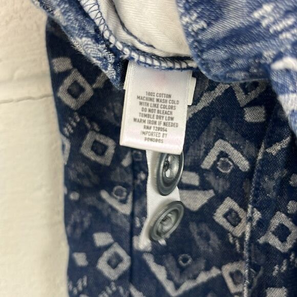 Bonobos men’s slim fit 7” blue geometric motif beach short - Picture 6 of 7